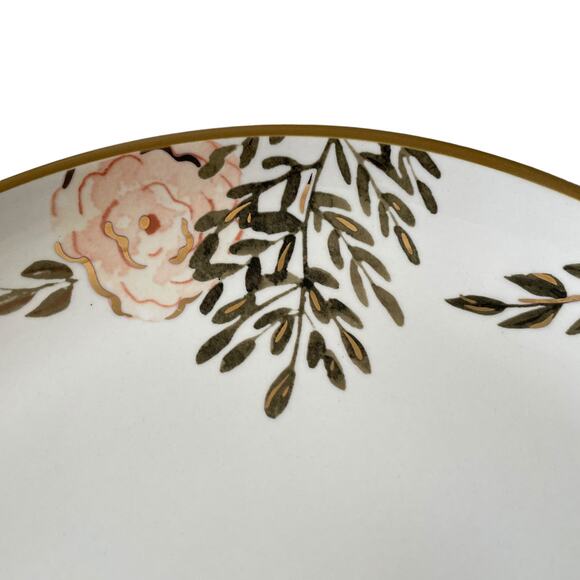 POTTER'S STUDIO Fall Pumpkin Floral 11in Ceramic Dinner Plates Set of 4 NEW - Picture 5 of 11